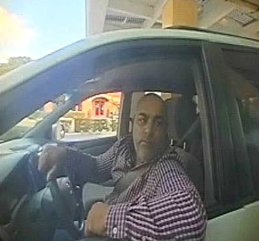 A security camera image of gang member, Nicolae Gindac.