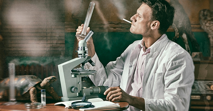 Girls creeped out by old scientists luring them to STEM (?)