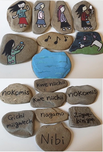 Children make connections to Aki (Earth) through Anishinaabe teachings