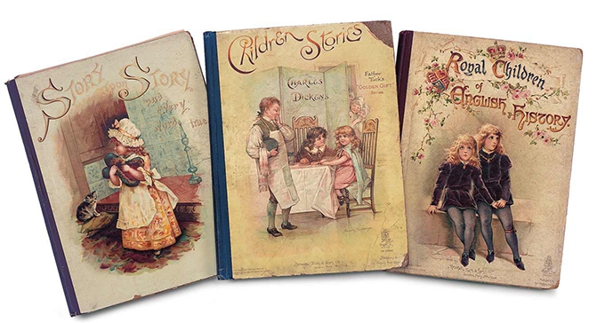 What did the first children's books look like  ?