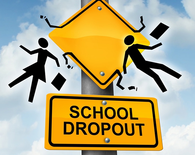 In the classroom, what are the factors that can contribute to dropping out of school?