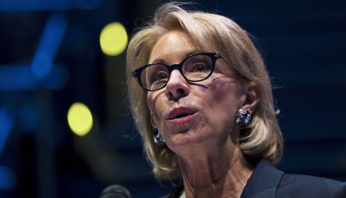 Through her divisive rhetoric, Education Secretary DeVos leaves a troubled legacy of her own
