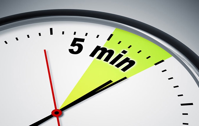 A first draft in five minutes a day?