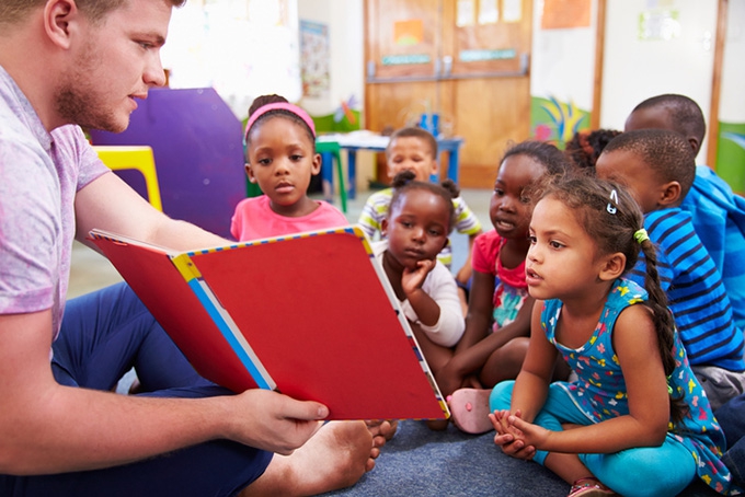 Are men who work in nurseries more progressive than others?
