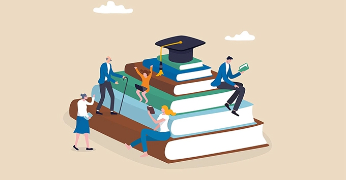 More and more people are seeking lifelong learning.