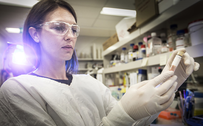 Kara Perrow (nee Vine) designs targeted therapeutics for breast cancer and motor neurone disease. Paul Jones/UOW Media